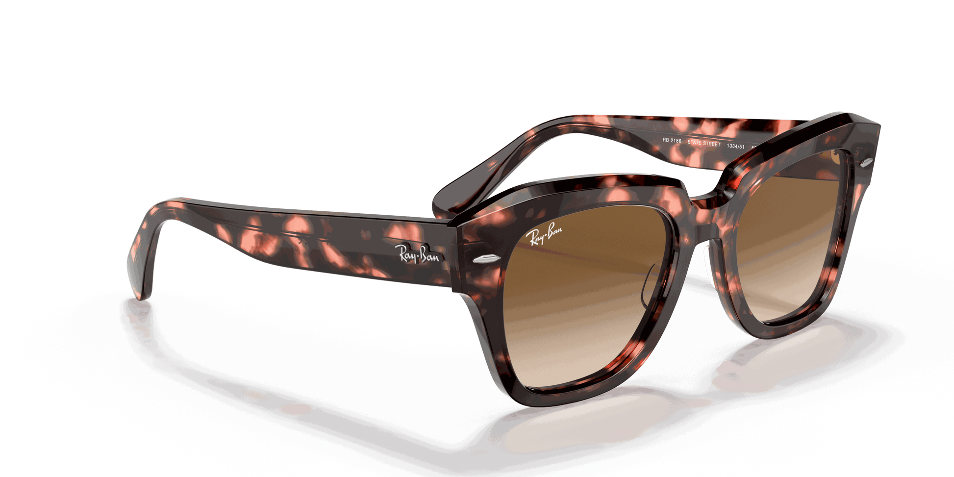 [Light Brown Gradient Lenses, Polished Pink Havana Frame]
