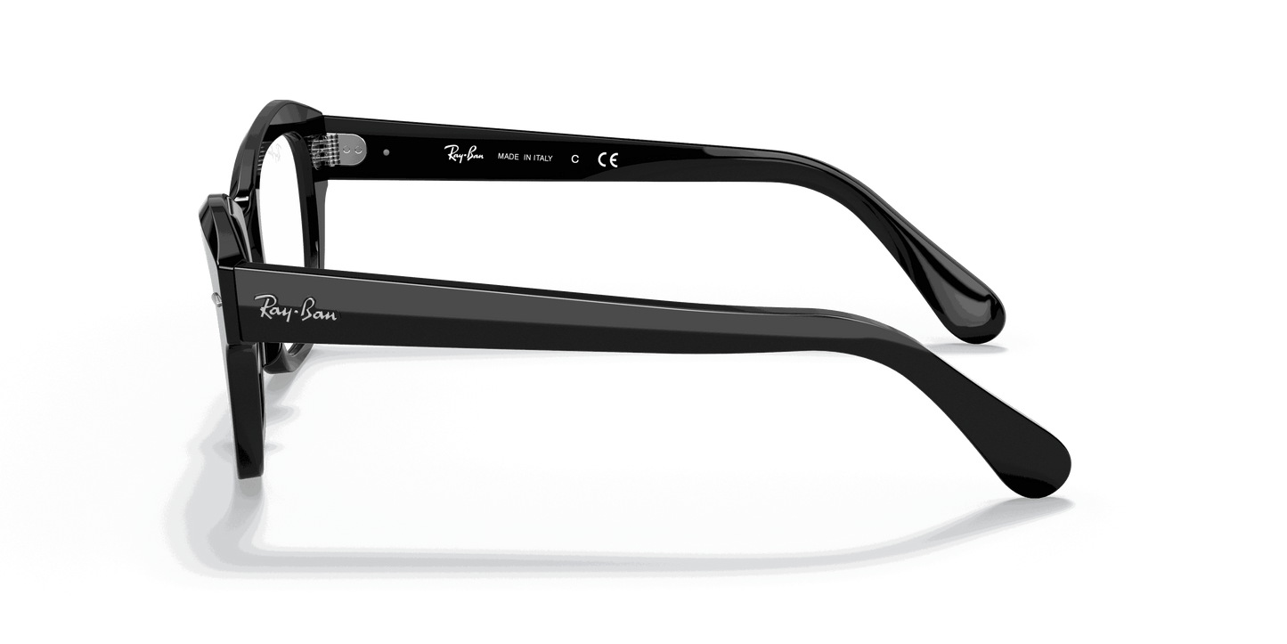 [Clear Lenses, Polished Black Frame]