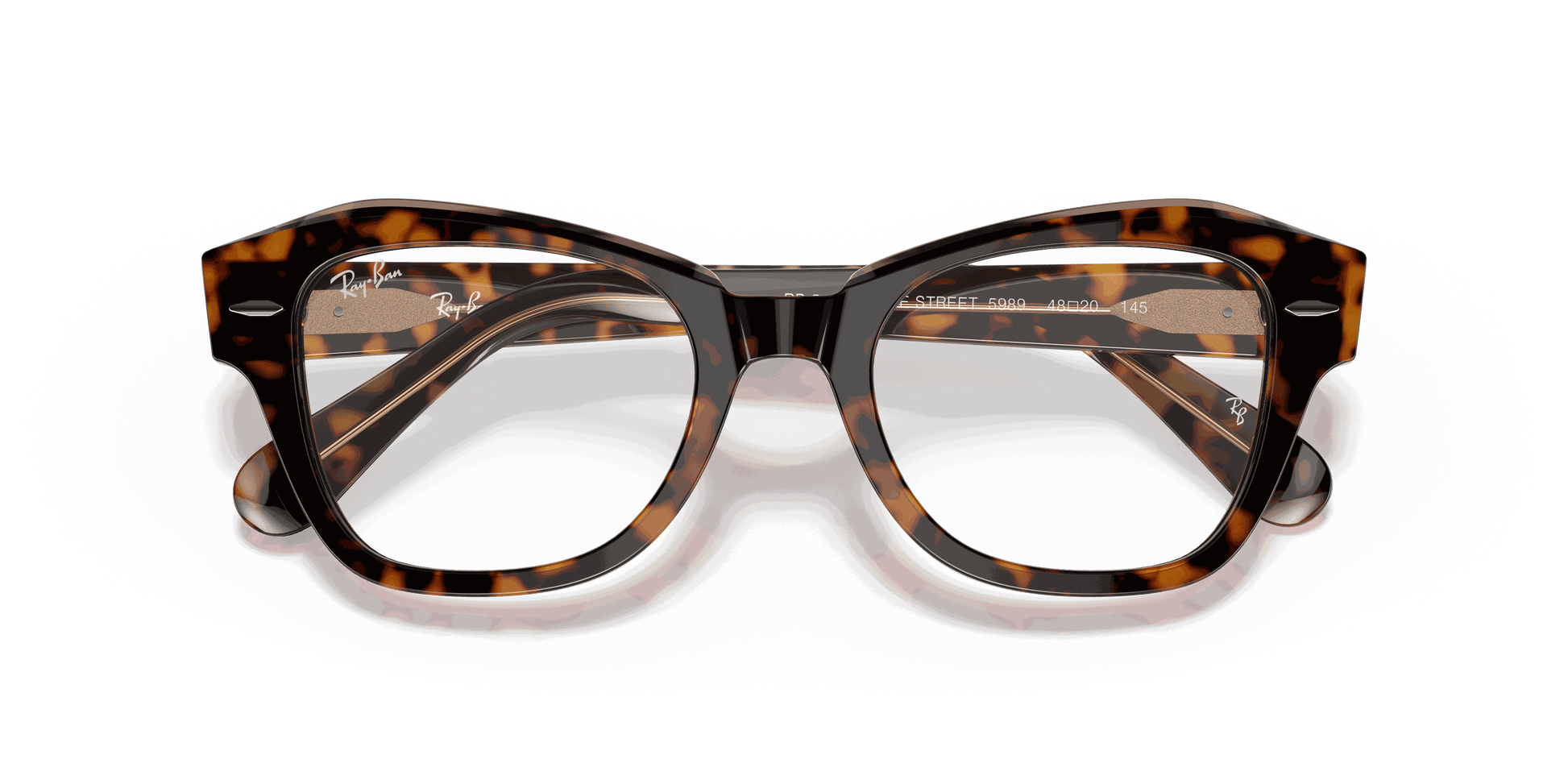 [Clear Lenses, Polished Havana On Transparent Brown Frame]