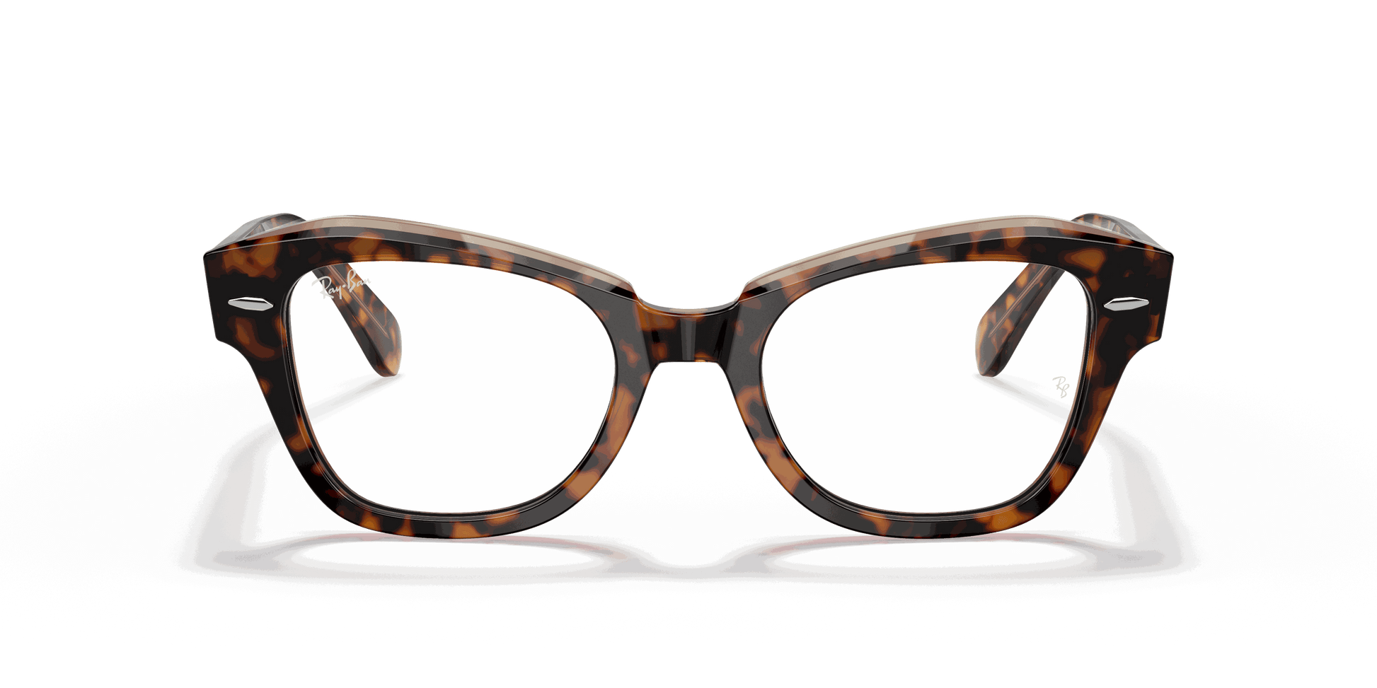 [Clear Lenses, Polished Havana On Transparent Brown Frame]