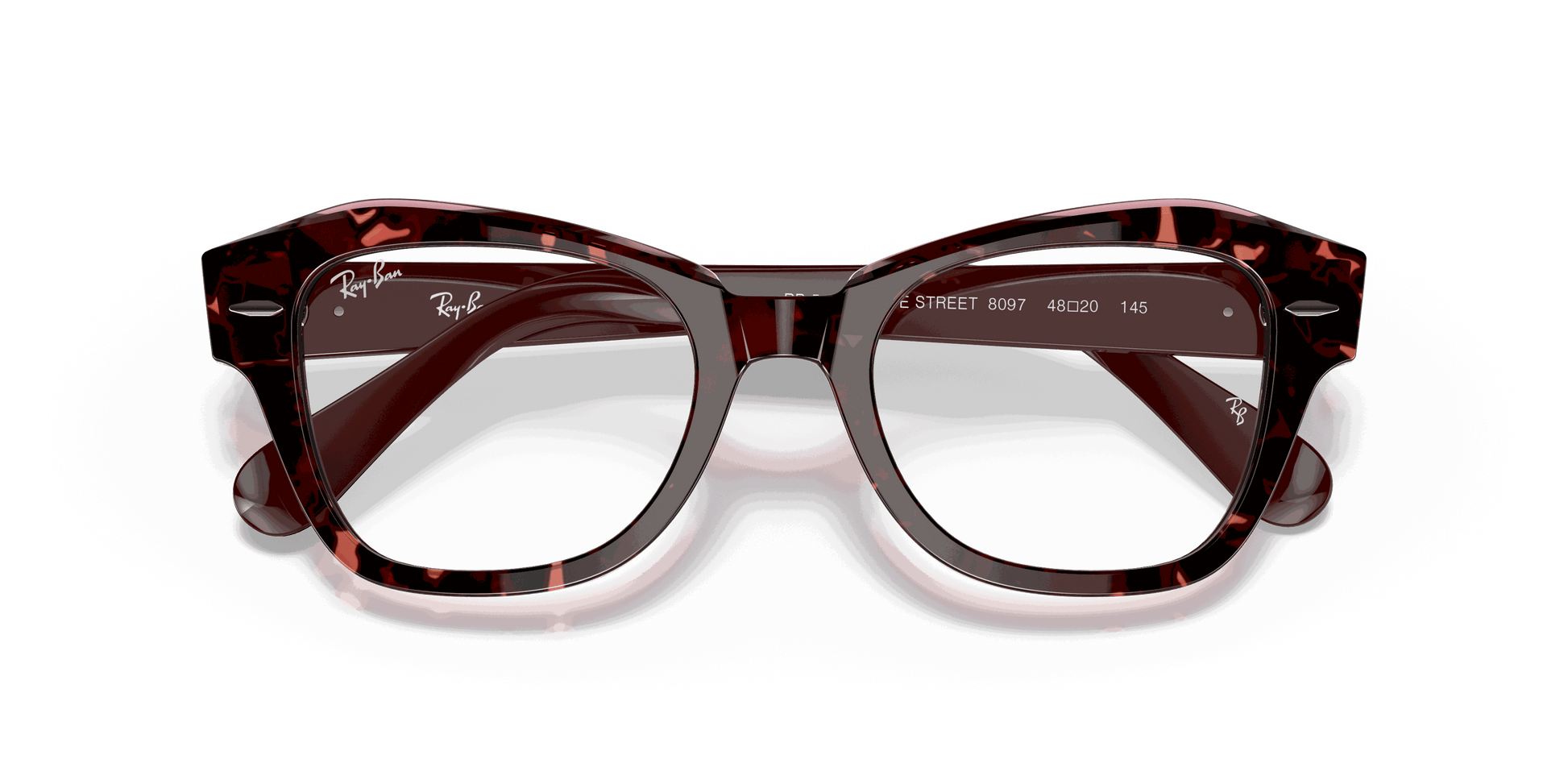 [Clear Lenses, Polished Havana On Transparent Purple Frame]