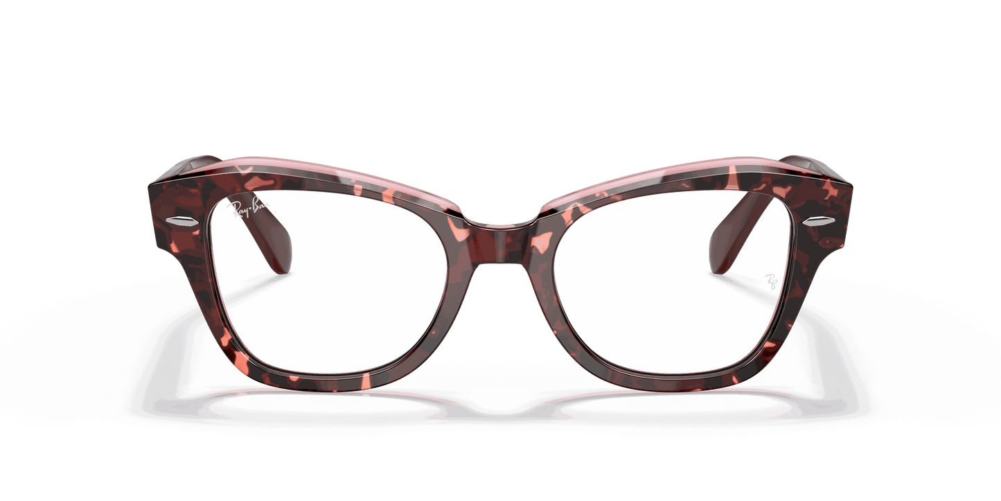 [Clear Lenses, Polished Havana On Transparent Purple Frame]