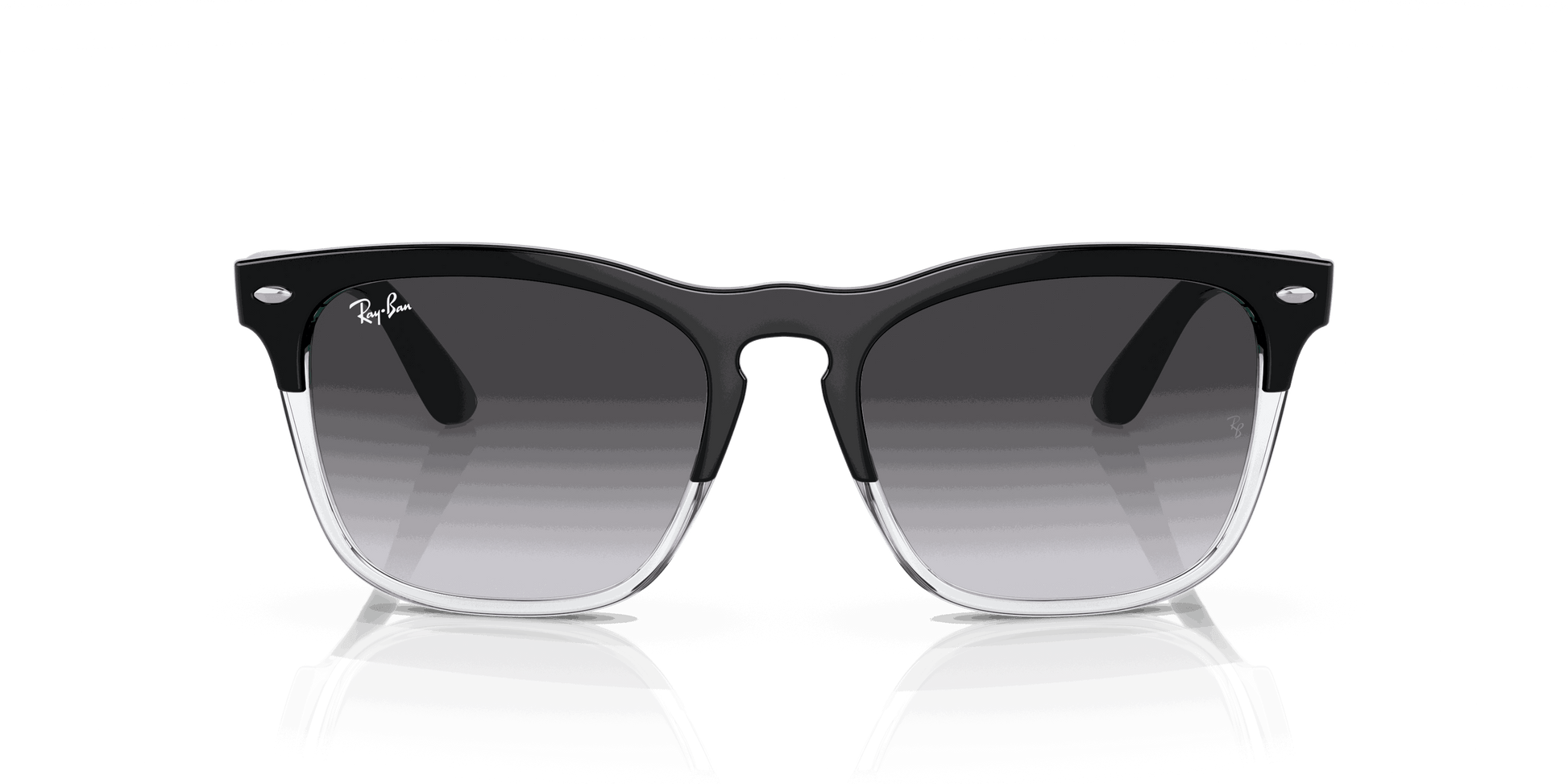 [Grey Lenses, Polished Black On Transparent Frame]