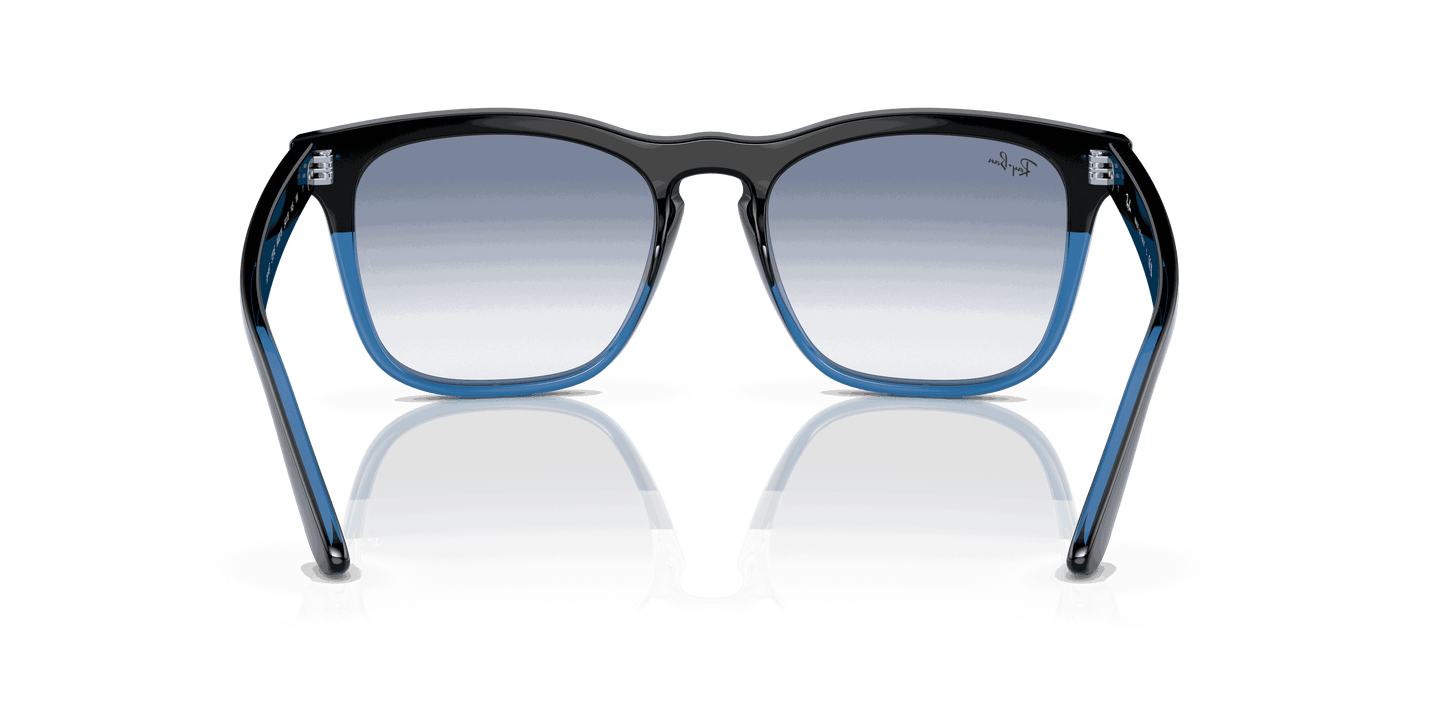 [Blue Lenses, Polished Black On Blue Frame]