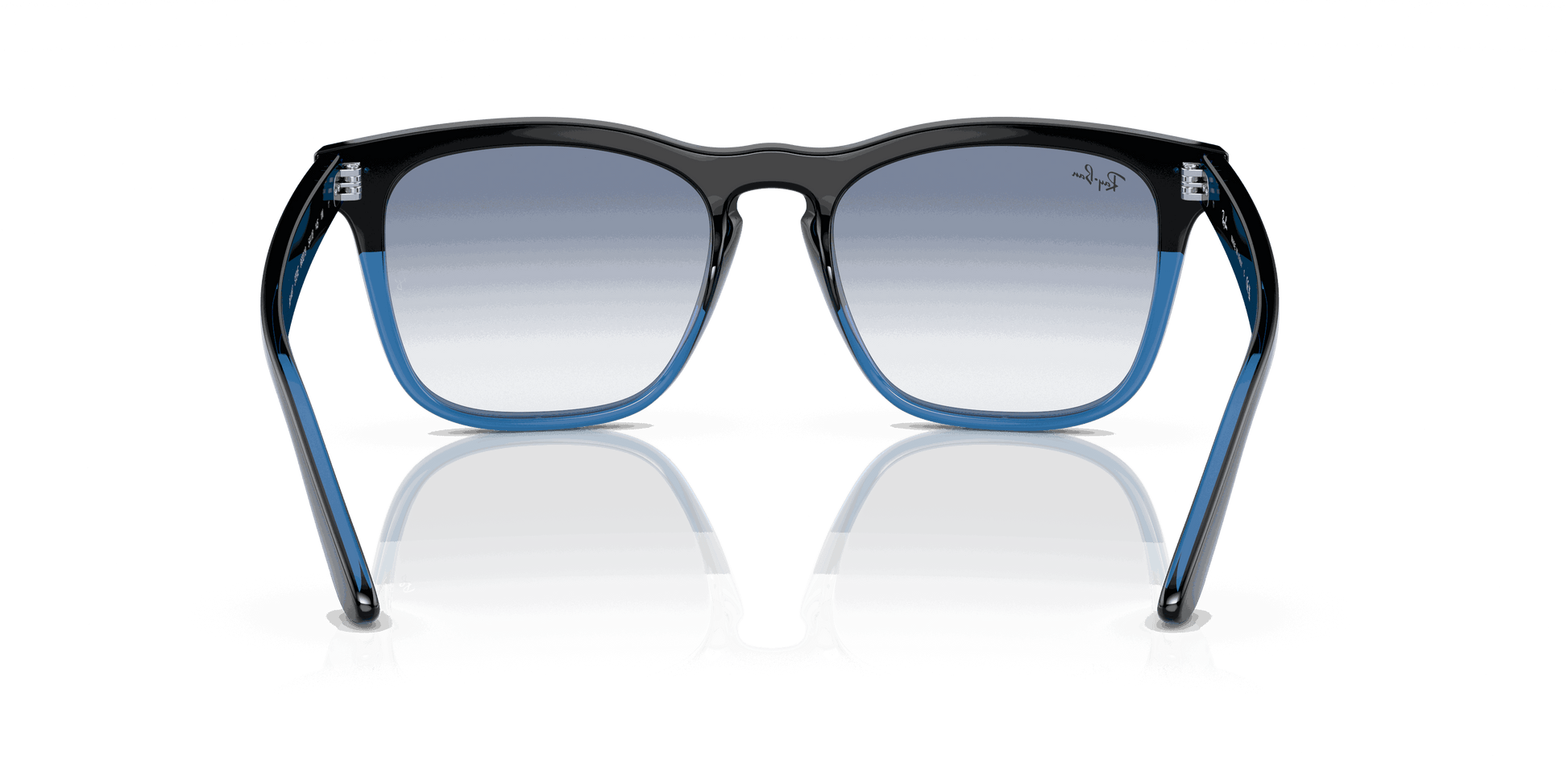 [Blue Lenses, Polished Black On Blue Frame]