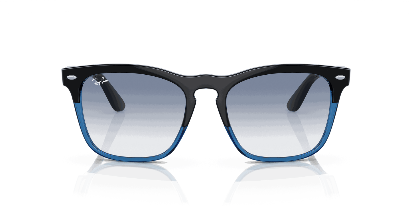 [Blue Lenses, Polished Black On Blue Frame]