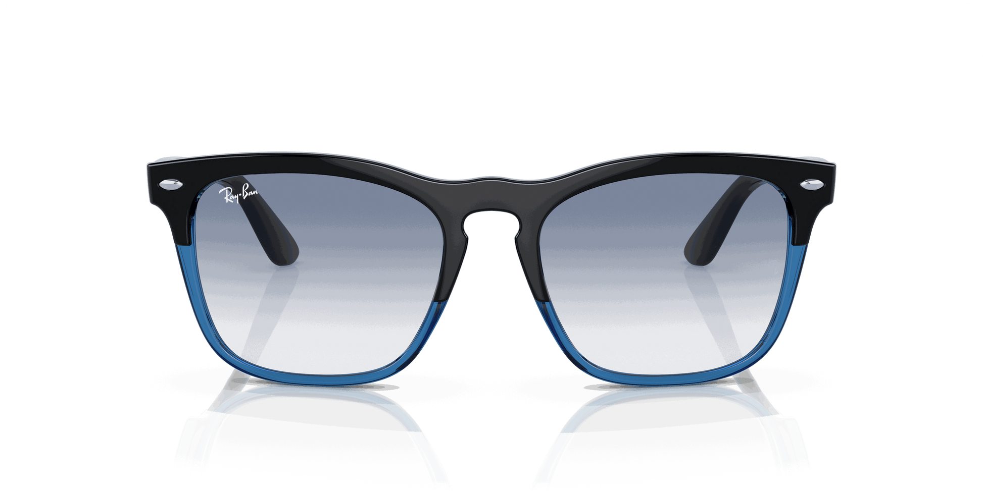 [Blue Lenses, Polished Black On Blue Frame]