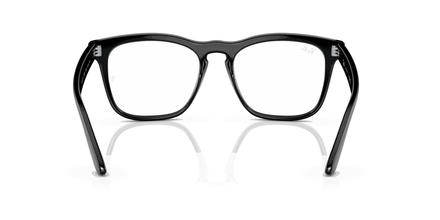 [Clear Lenses, Polished Black Frame]