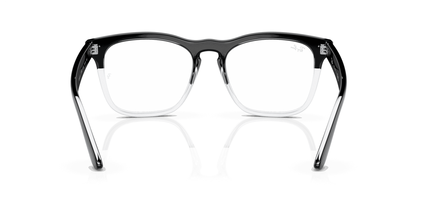 [Clear Lenses, Polished Black On Transparent Frame]