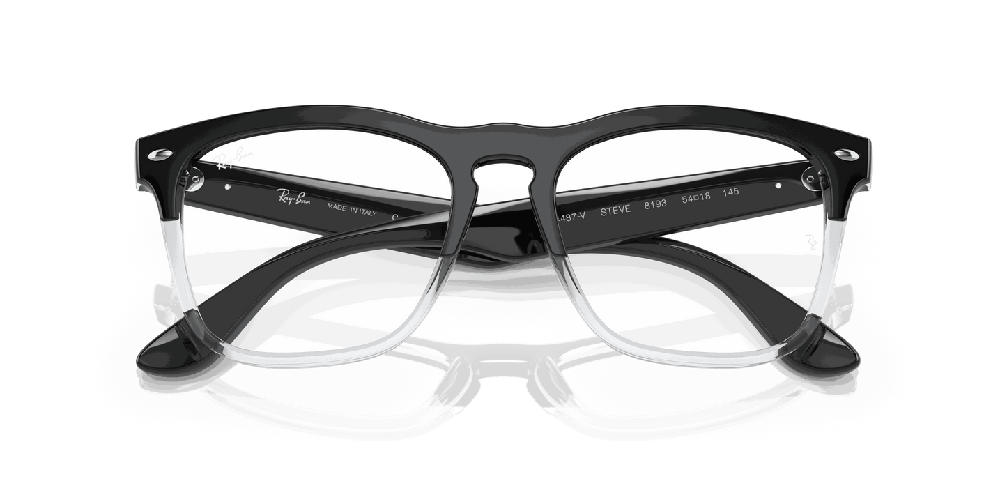 [Clear Lenses, Polished Black On Transparent Frame]