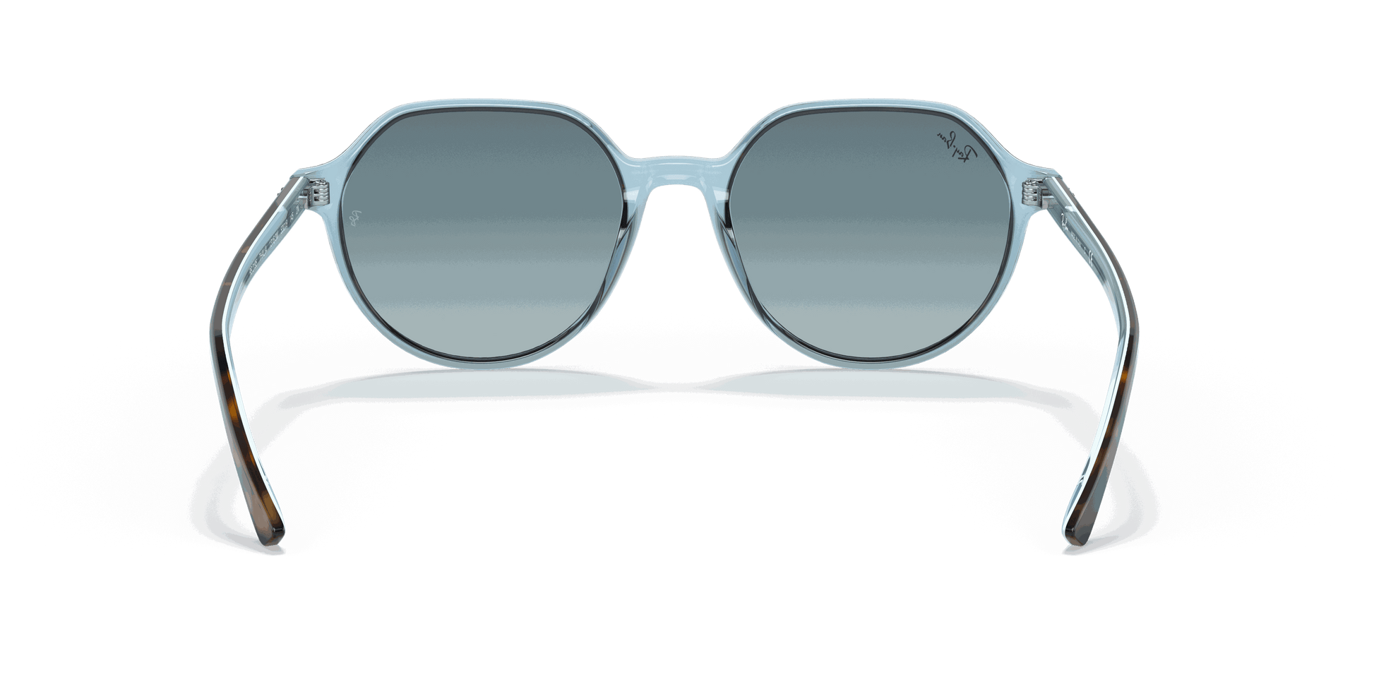 [Blue Gradient Grey Lenses, Polished Havana On Light Blue Frame]