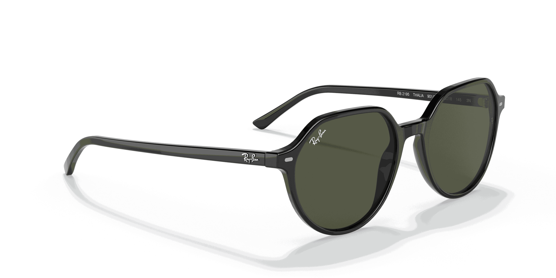 [Green Lenses, Polished Black Frame]