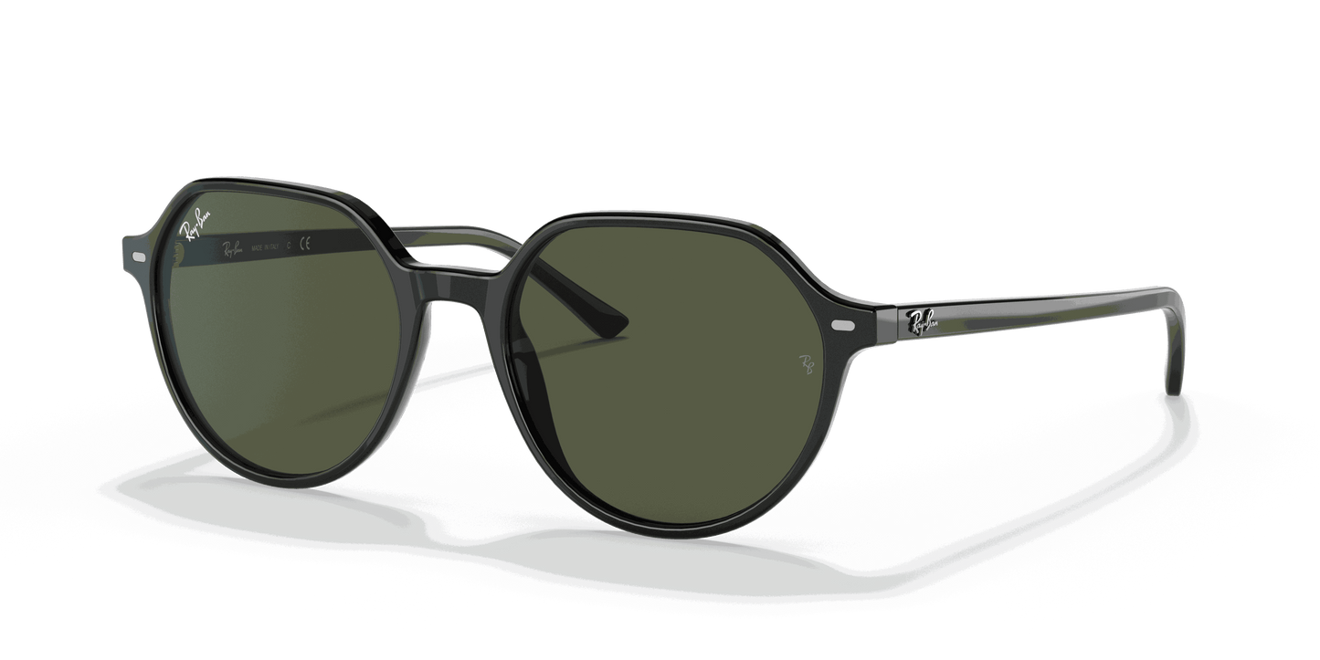 [Green Lenses, Polished Black Frame]