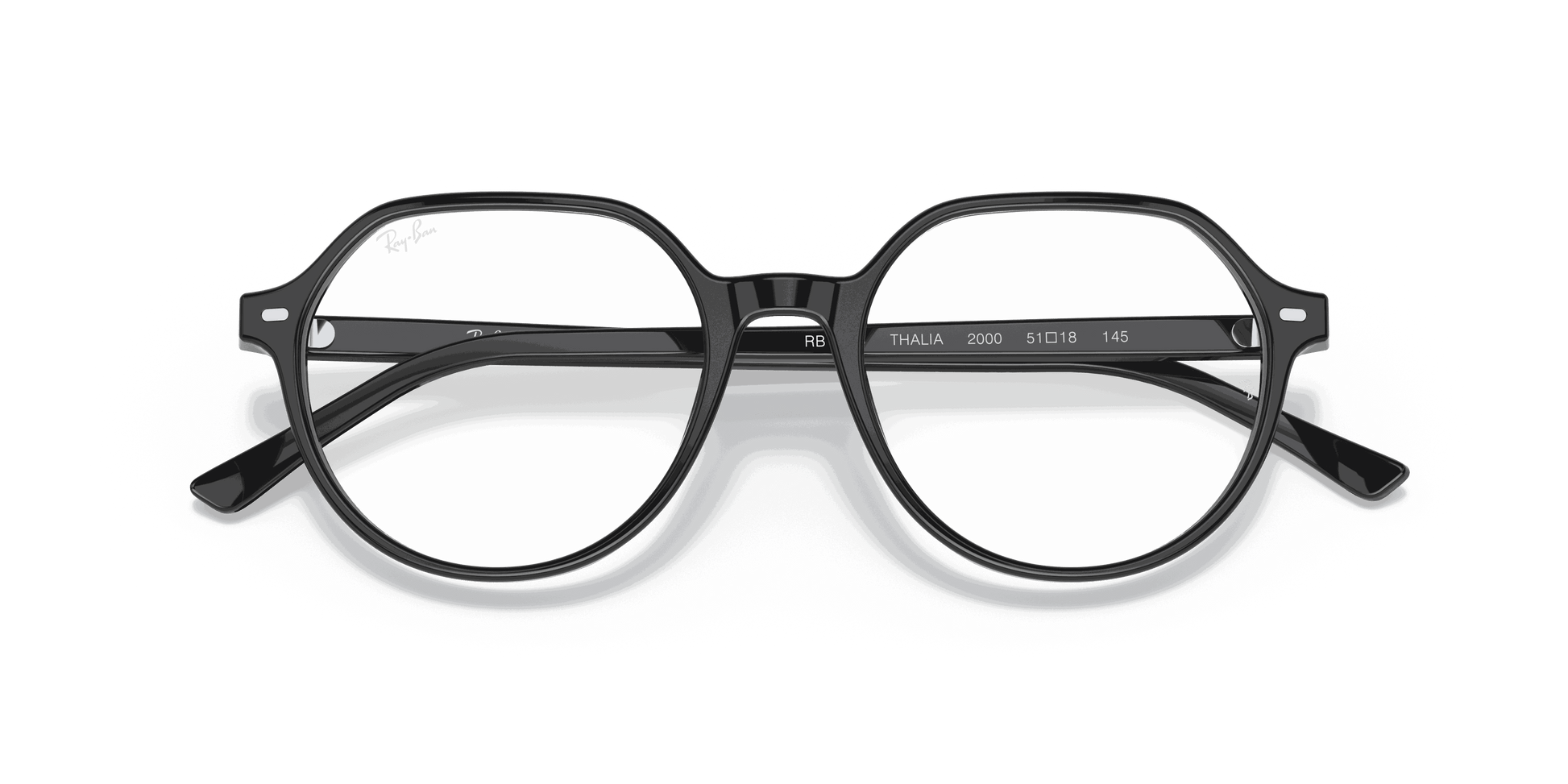 [Clear Lenses, Polished Black Frame]