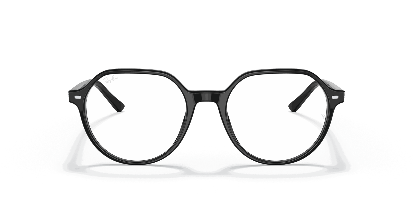 [Clear Lenses, Polished Black Frame]