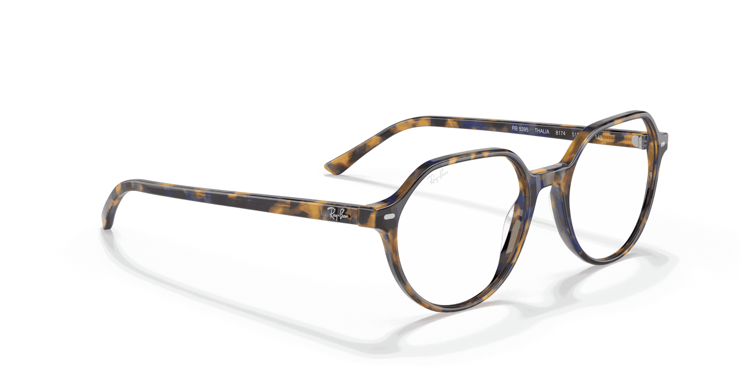 [Clear Lenses, Polished Yellow & Blue Havana Frame]