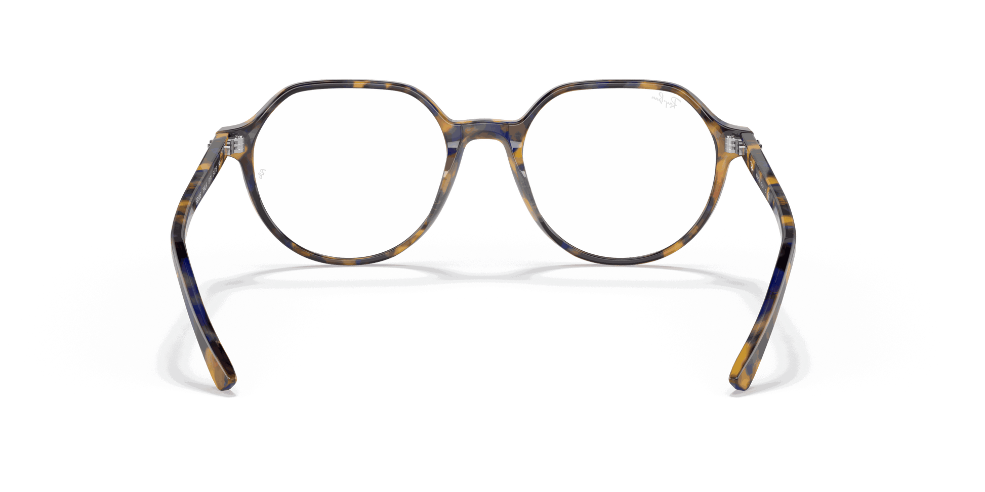 [Clear Lenses, Polished Yellow & Blue Havana Frame]