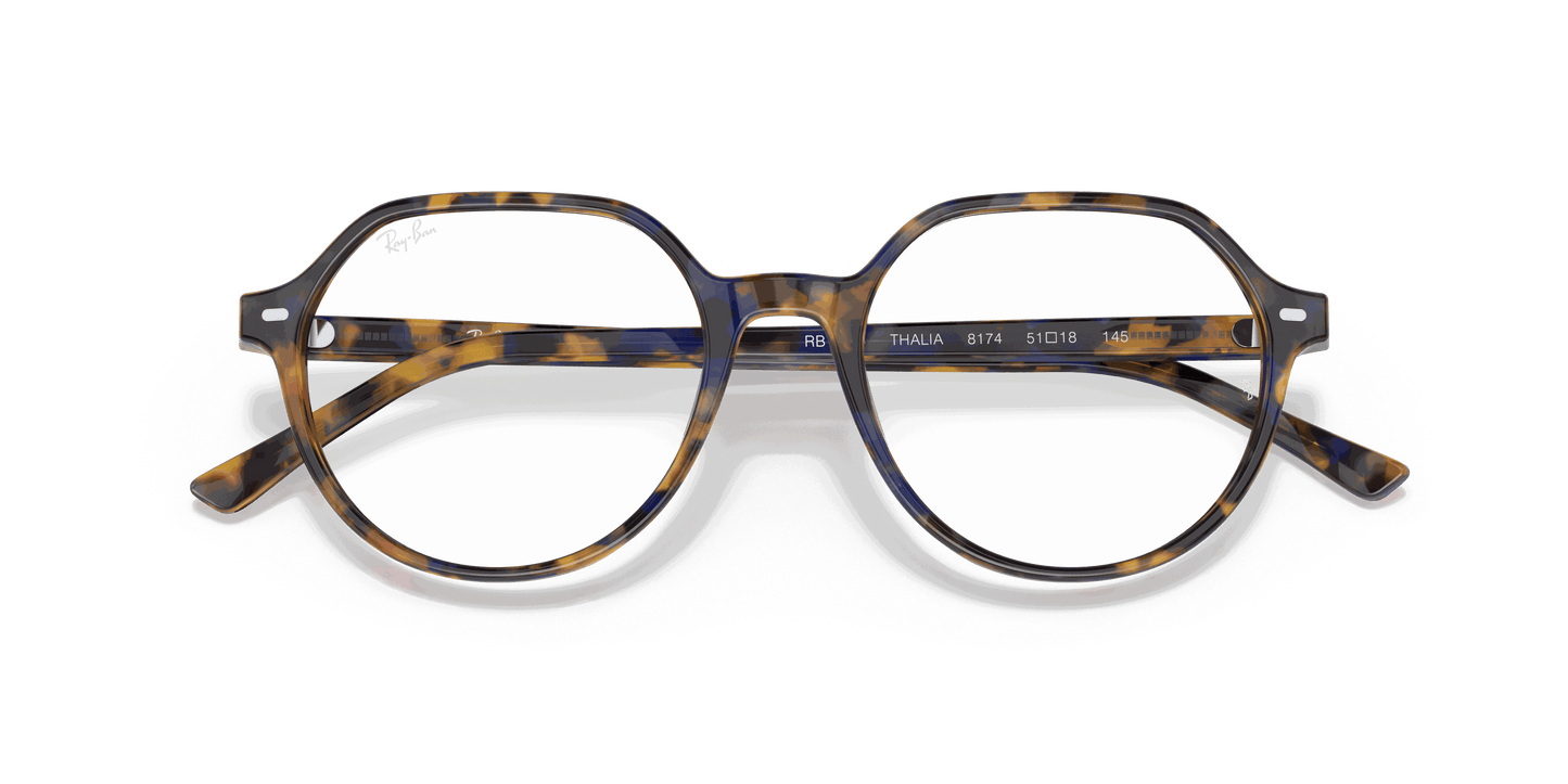 [Clear Lenses, Polished Yellow & Blue Havana Frame]
