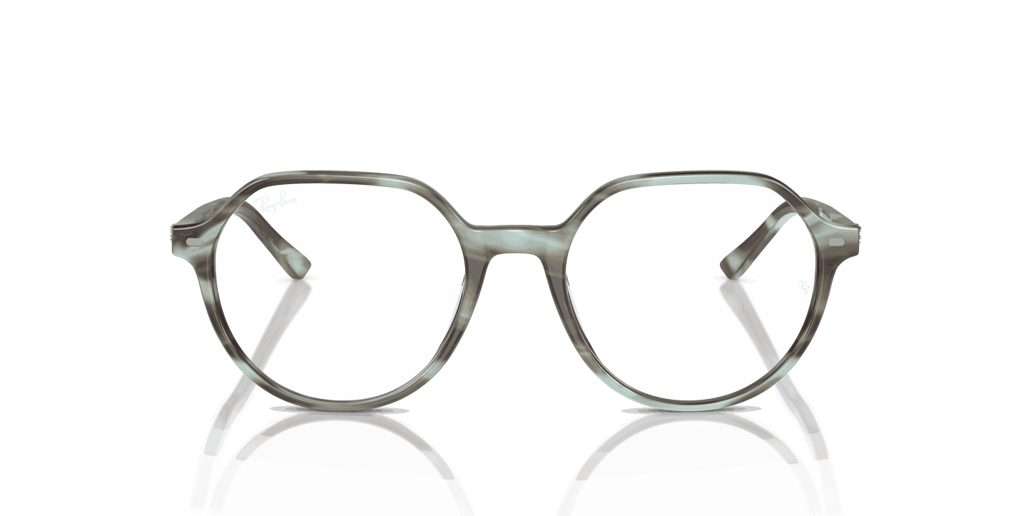 [Clear Lenses, Polished Striped Green Frame]