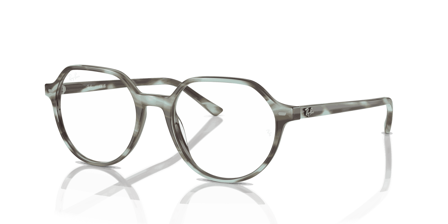 [Clear Lenses, Polished Striped Green Frame]