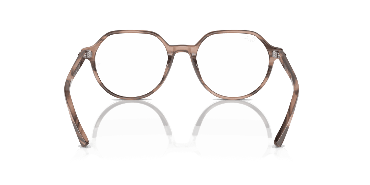[Clear Lenses, Polished Striped Pink Frame]