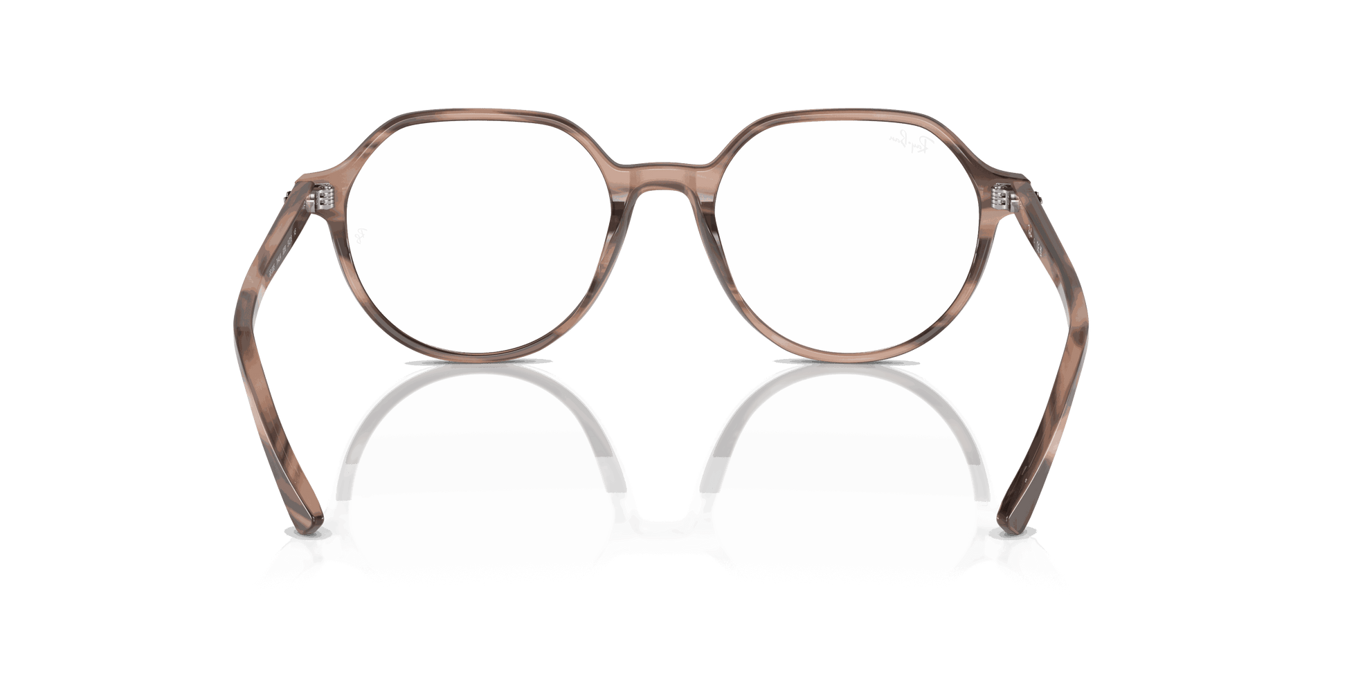 [Clear Lenses, Polished Striped Pink Frame]