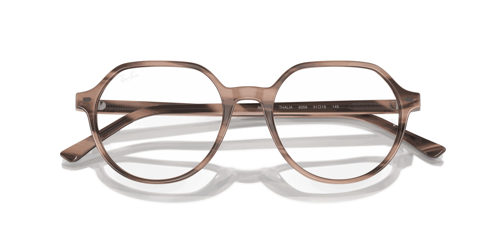 [Clear Lenses, Polished Striped Pink Frame]