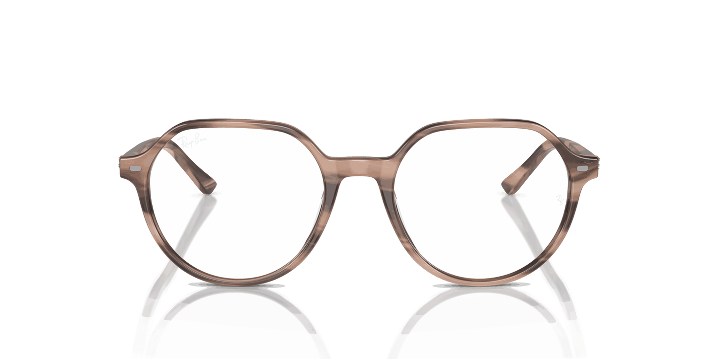 [Clear Lenses, Polished Striped Pink Frame]
