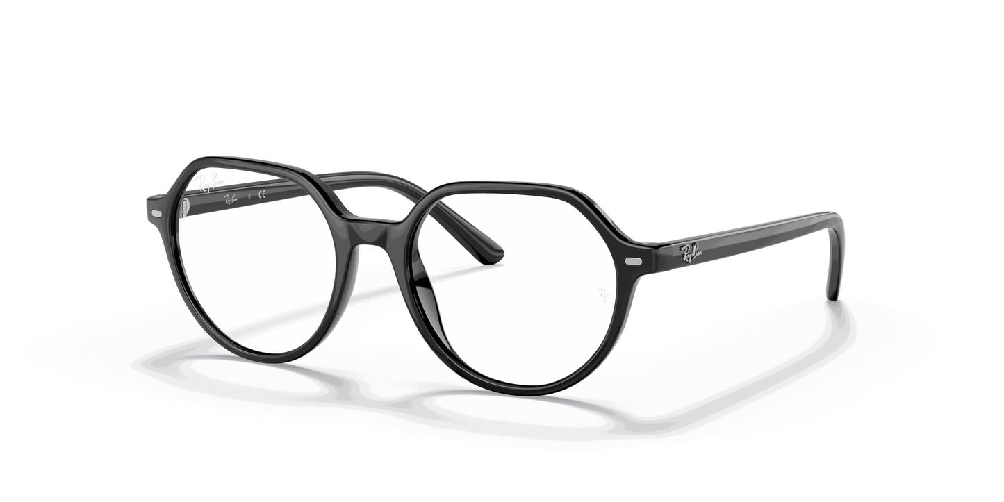 [Clear Lenses, Polished Black Frame]