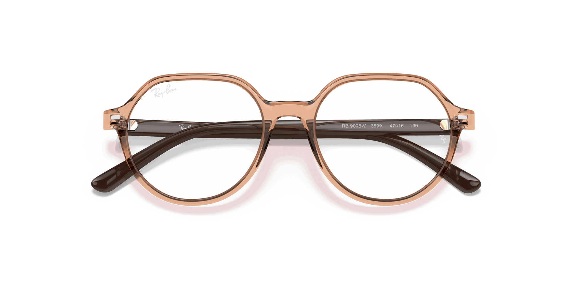 [Clear Lenses, Polished Transparent Brown Frame]