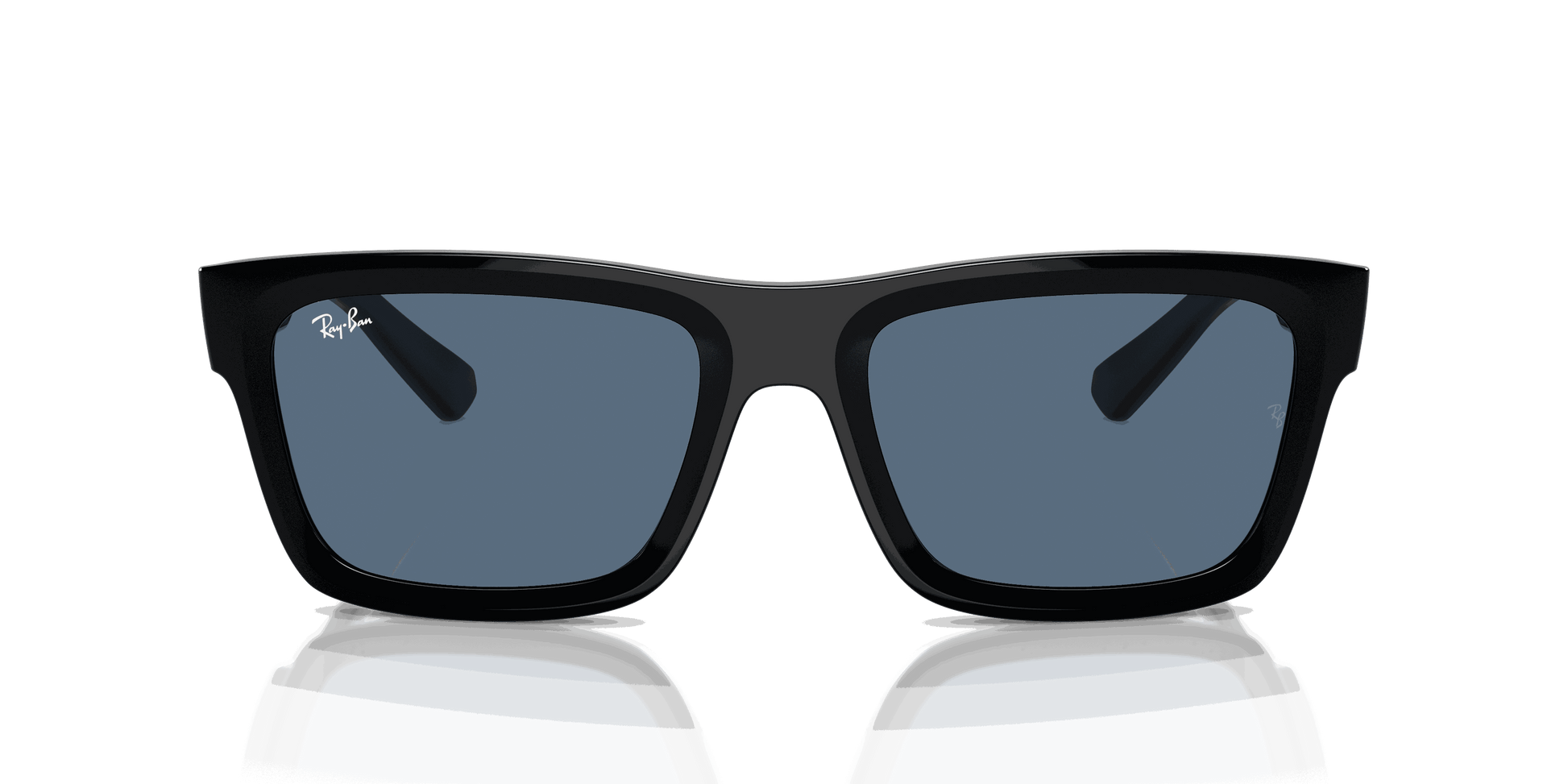 [Dark Blue Lenses, Polished Black Frame]