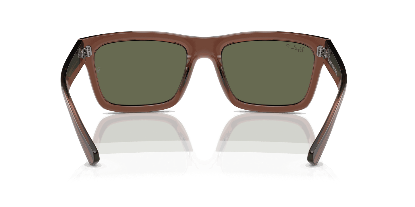 [Dark Green Lenses, Polished Transparent Brown Frame]