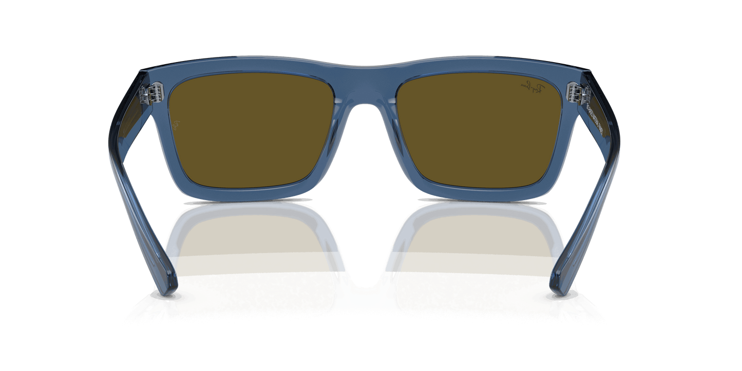 [Dark Brown Lenses, Polished Transparent Dark Blue Frame]