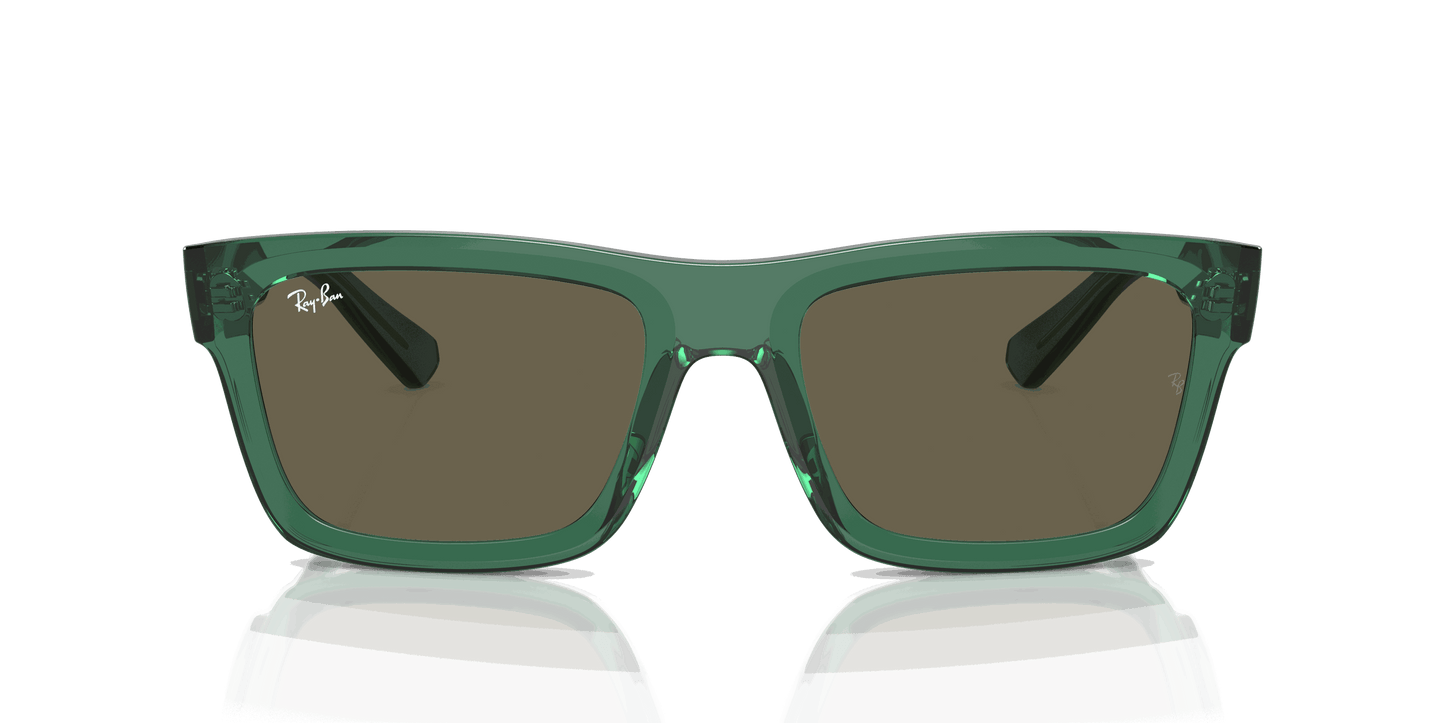 [Brown Lenses, Polished Transparent Green Frame]