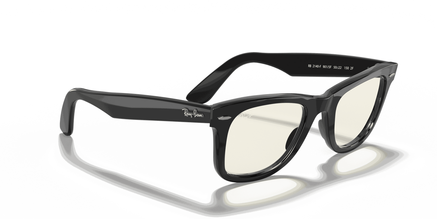 [Clear Grey Lenses, Polished Black Frame]