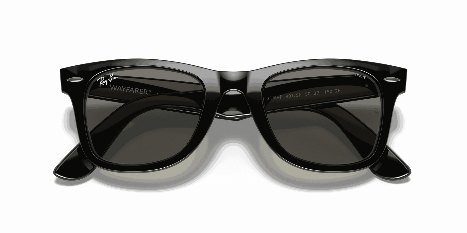 [Clear Grey Lenses, Polished Black Frame]