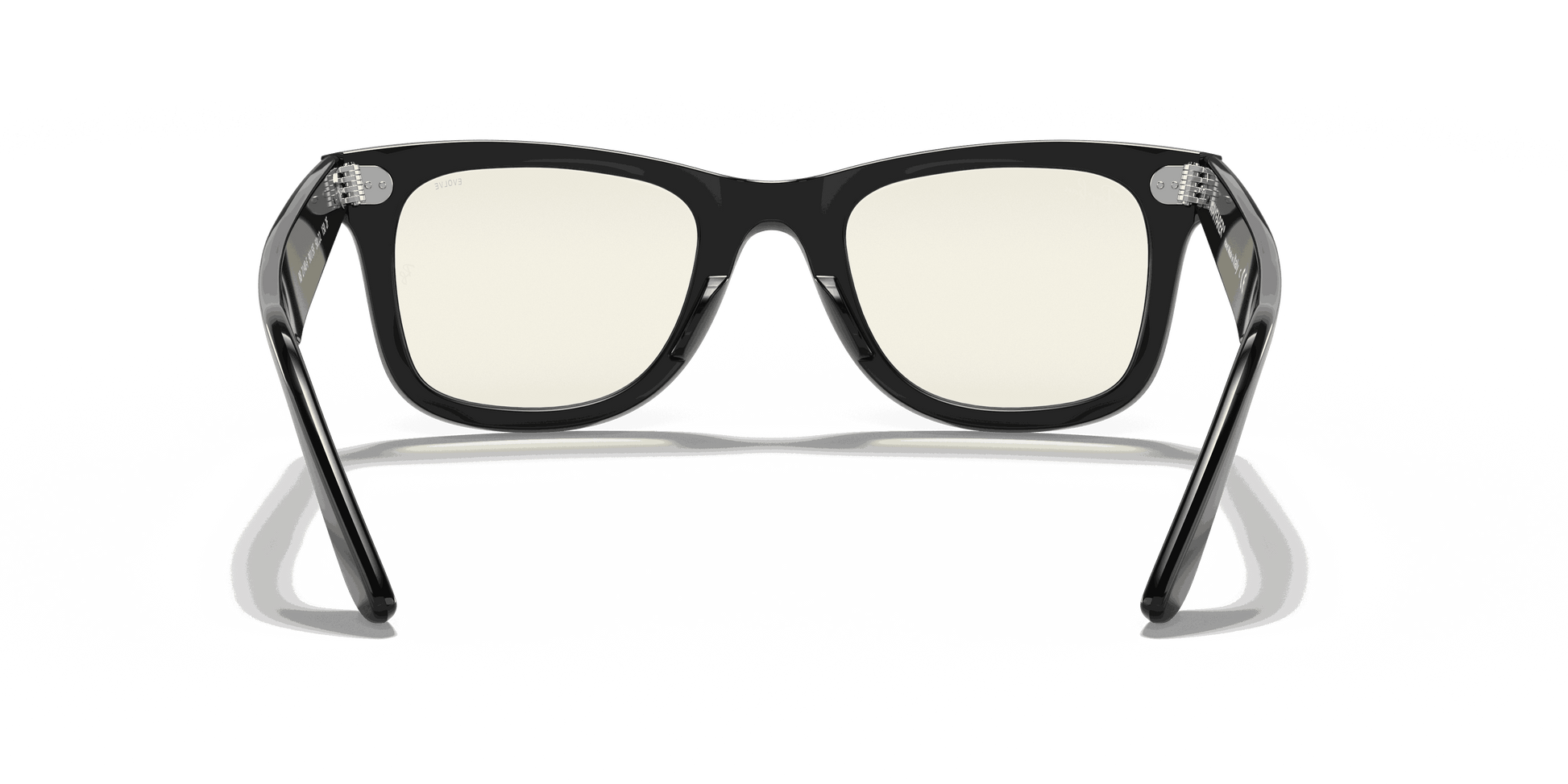 [Clear Grey Lenses, Polished Black Frame]
