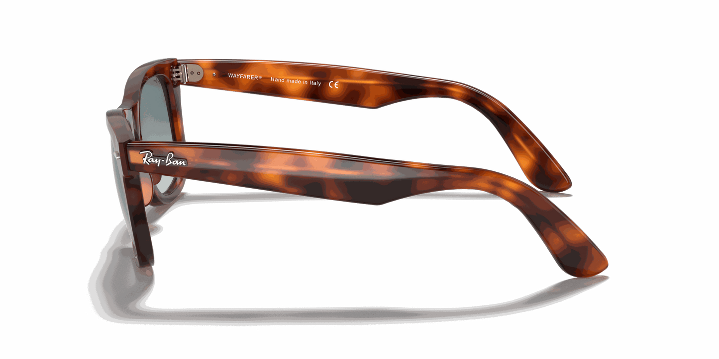 [Blue Gradient Lenses, Polished Red Havana Frame]