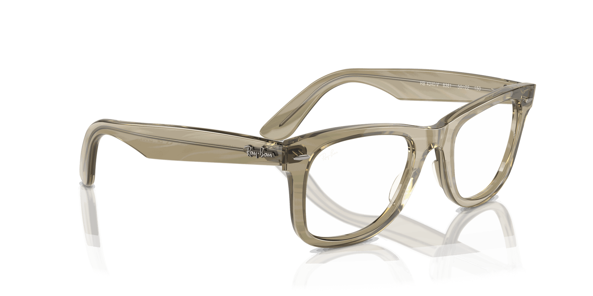 [Clear Lenses, Polished Photo Striped Grey Frame]