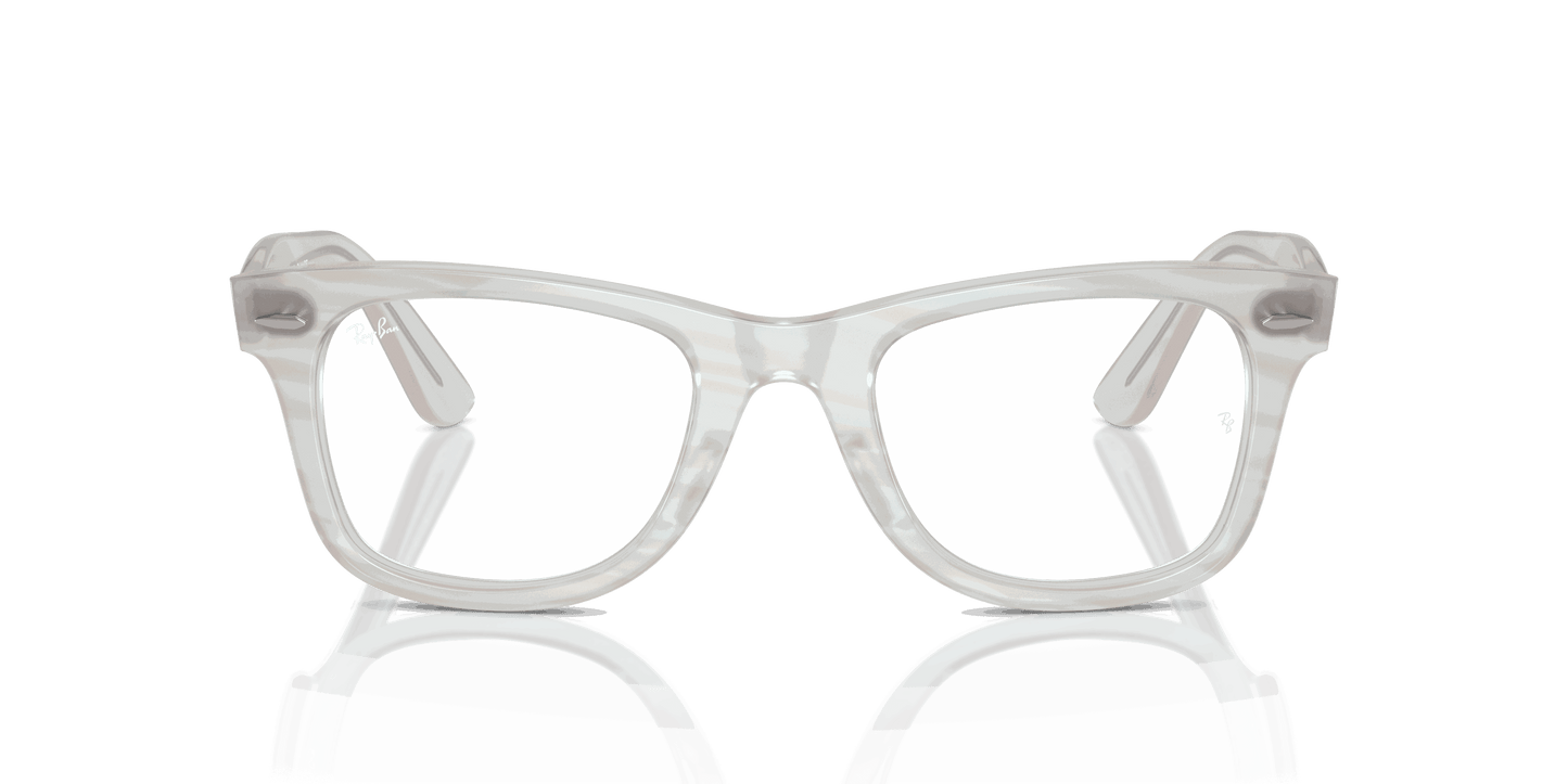 [Clear Lenses, Polished Photo Striped Light Blue Frame]