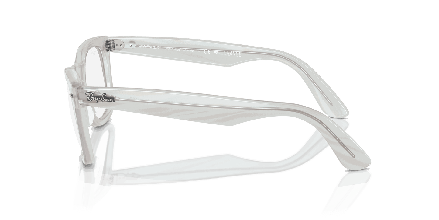 [Clear Lenses, Polished Photo Striped Light Blue Frame]