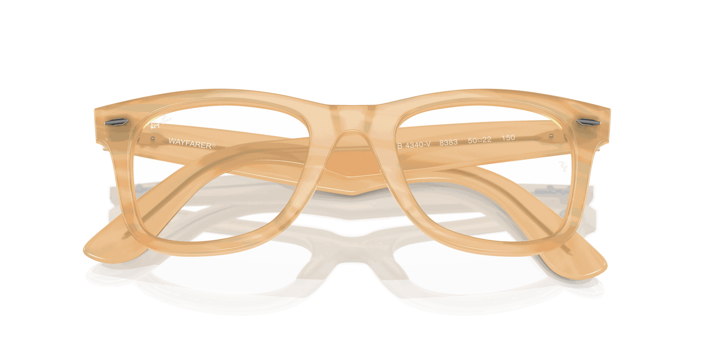 [Clear Lenses, Polished Photo Striped Brown Frame]