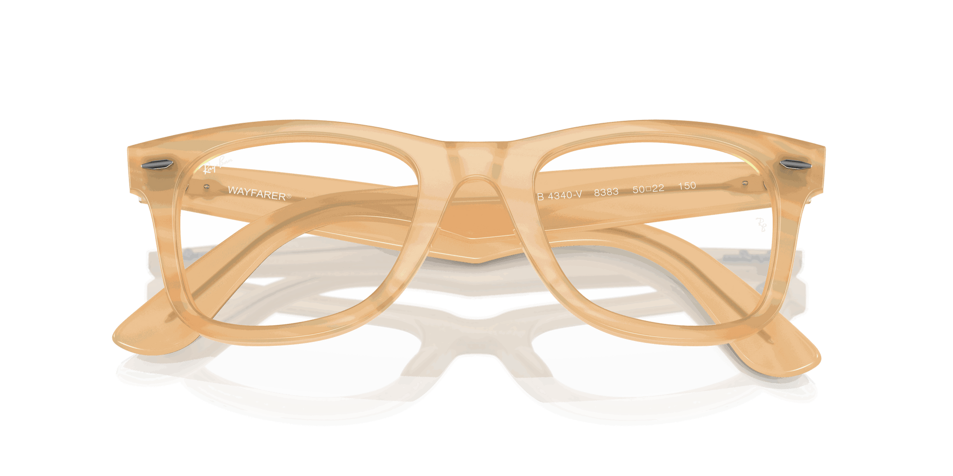 [Clear Lenses, Polished Photo Striped Brown Frame]
