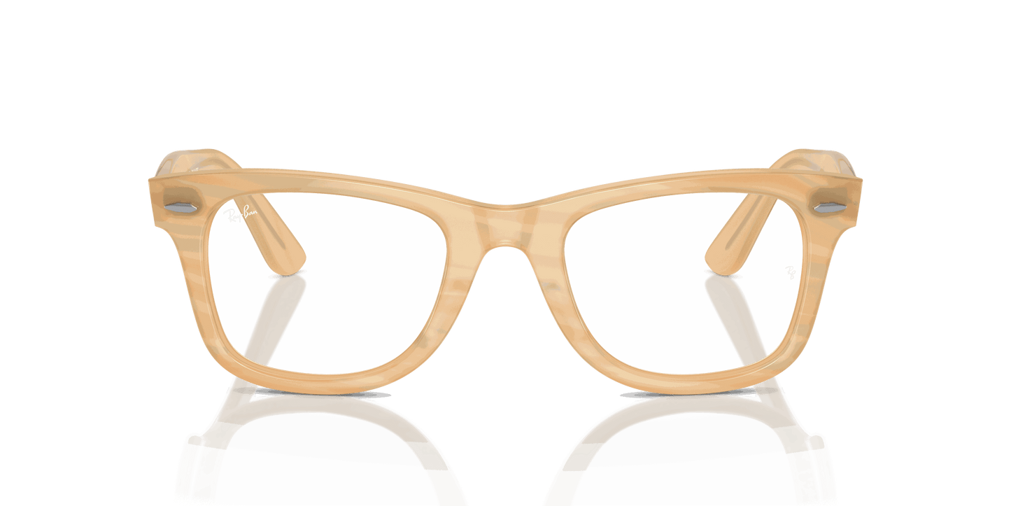 [Clear Lenses, Polished Photo Striped Brown Frame]