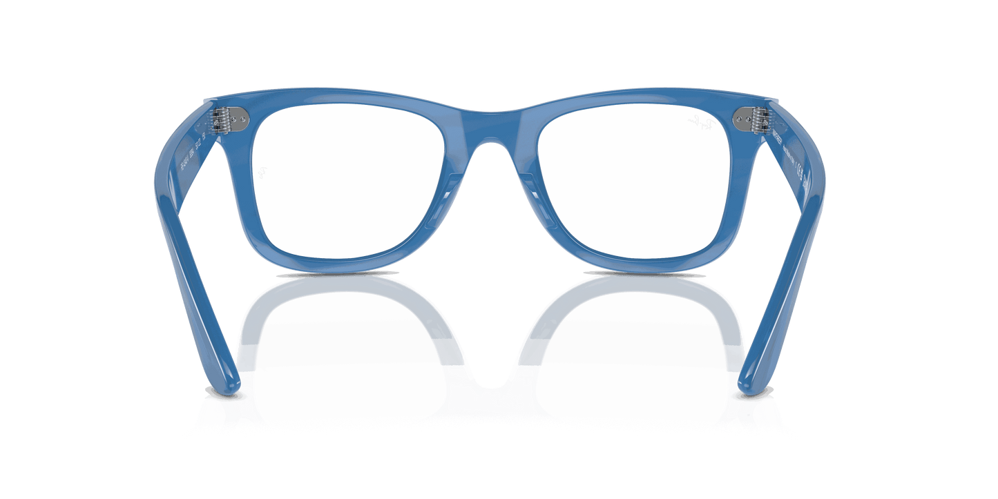[Clear Lenses, Polished Photo Striped Blue Frame]