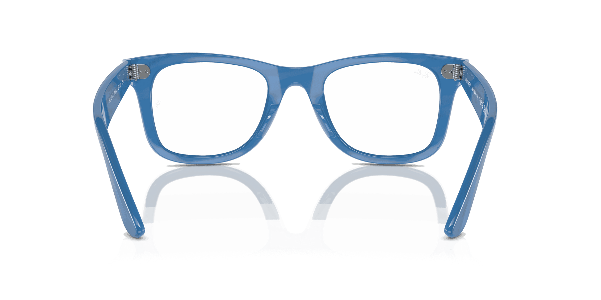 [Clear Lenses, Polished Photo Striped Blue Frame]