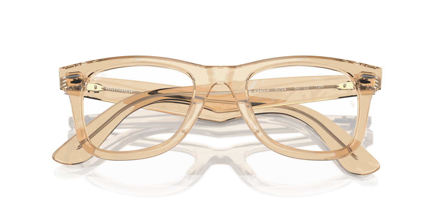 [Demo Lens Lenses, Polished Photo Waves Brown Frame]