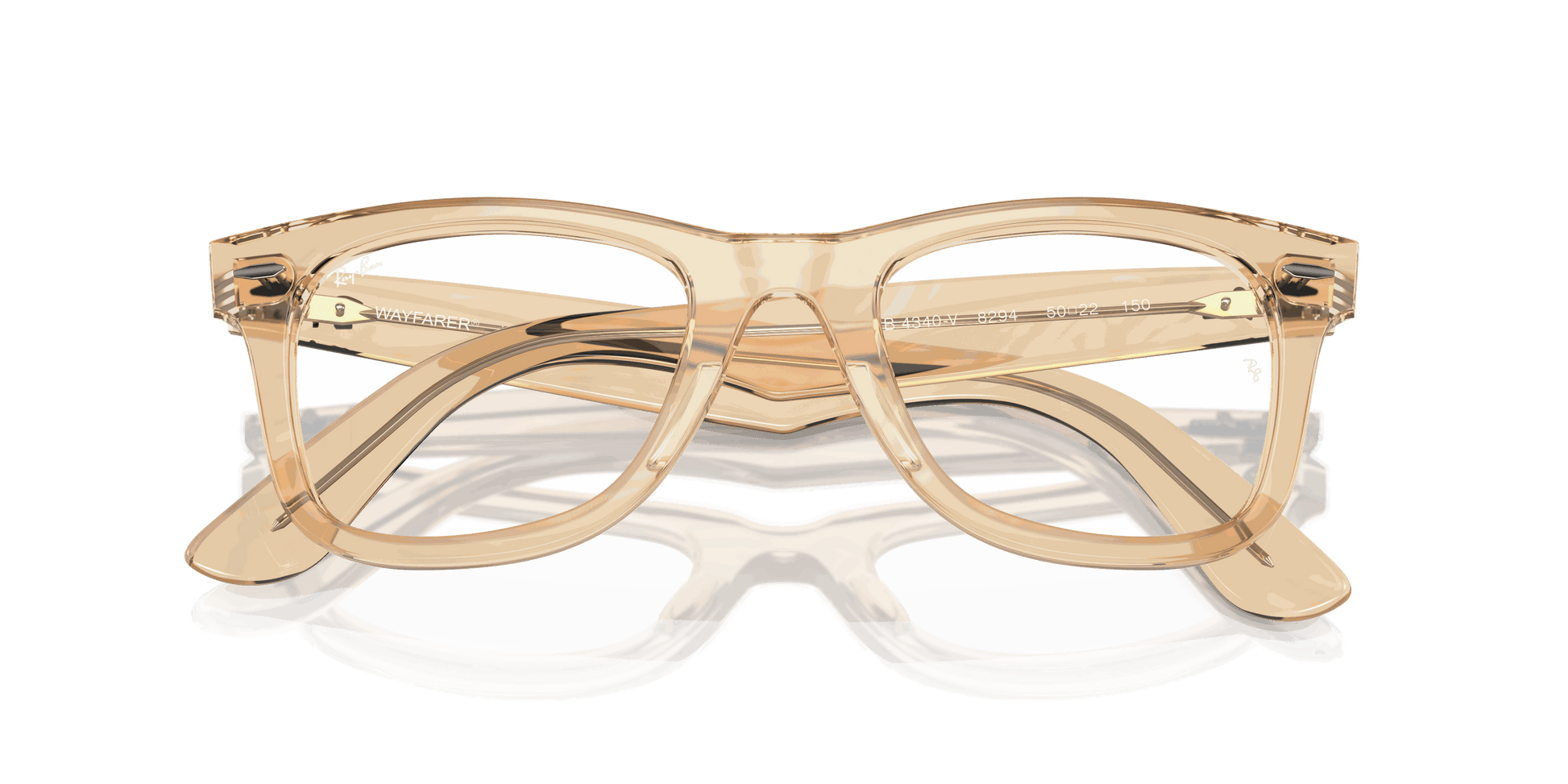 [Demo Lens Lenses, Polished Photo Waves Brown Frame]