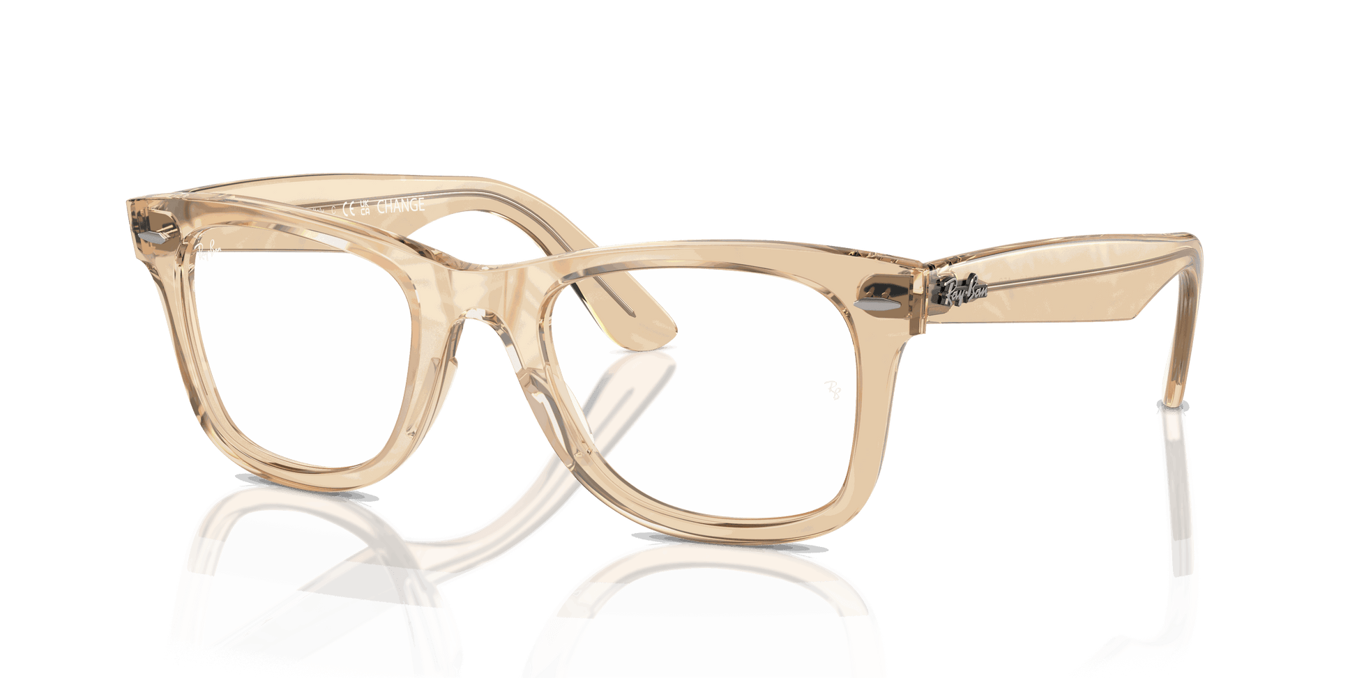 [Demo Lens Lenses, Polished Photo Waves Brown Frame]