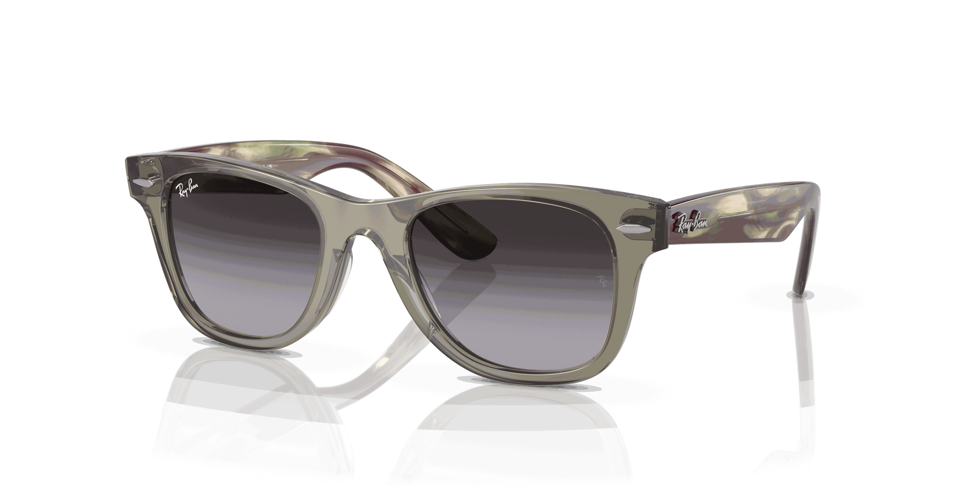 [Grey Lenses, Polished Transparent Green Frame]